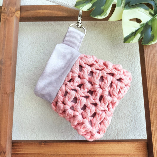 In-Ear Headphones Cover Rose & Violet Crochet