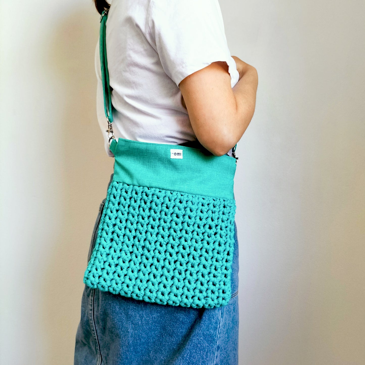 Medium Bag Mint Crochet