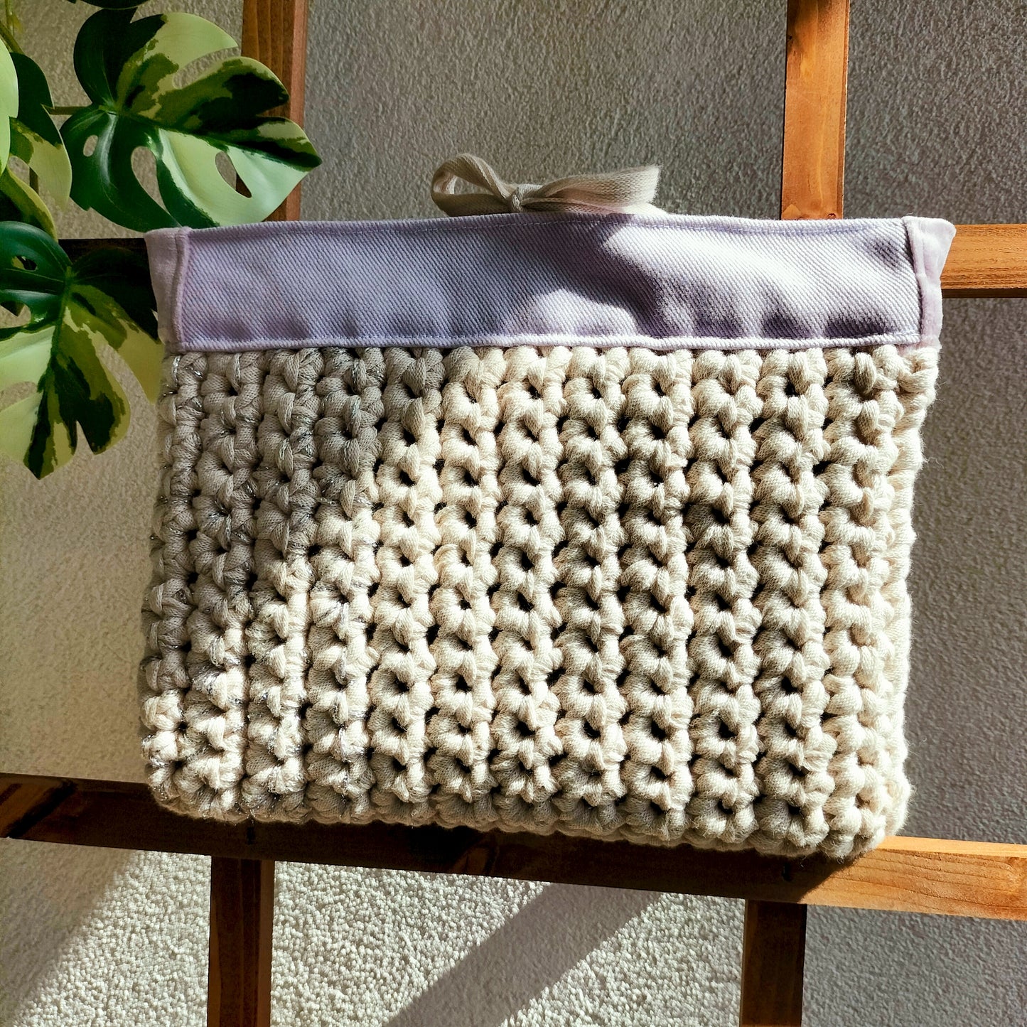 Book Cover Violet & Beige