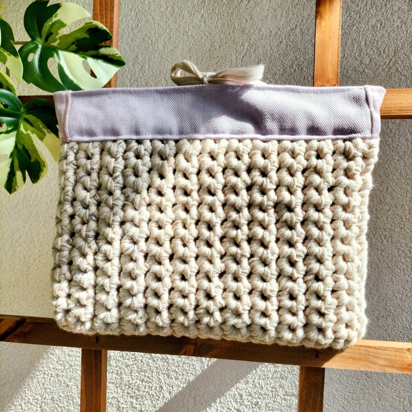 Book Cover Violet & Beige