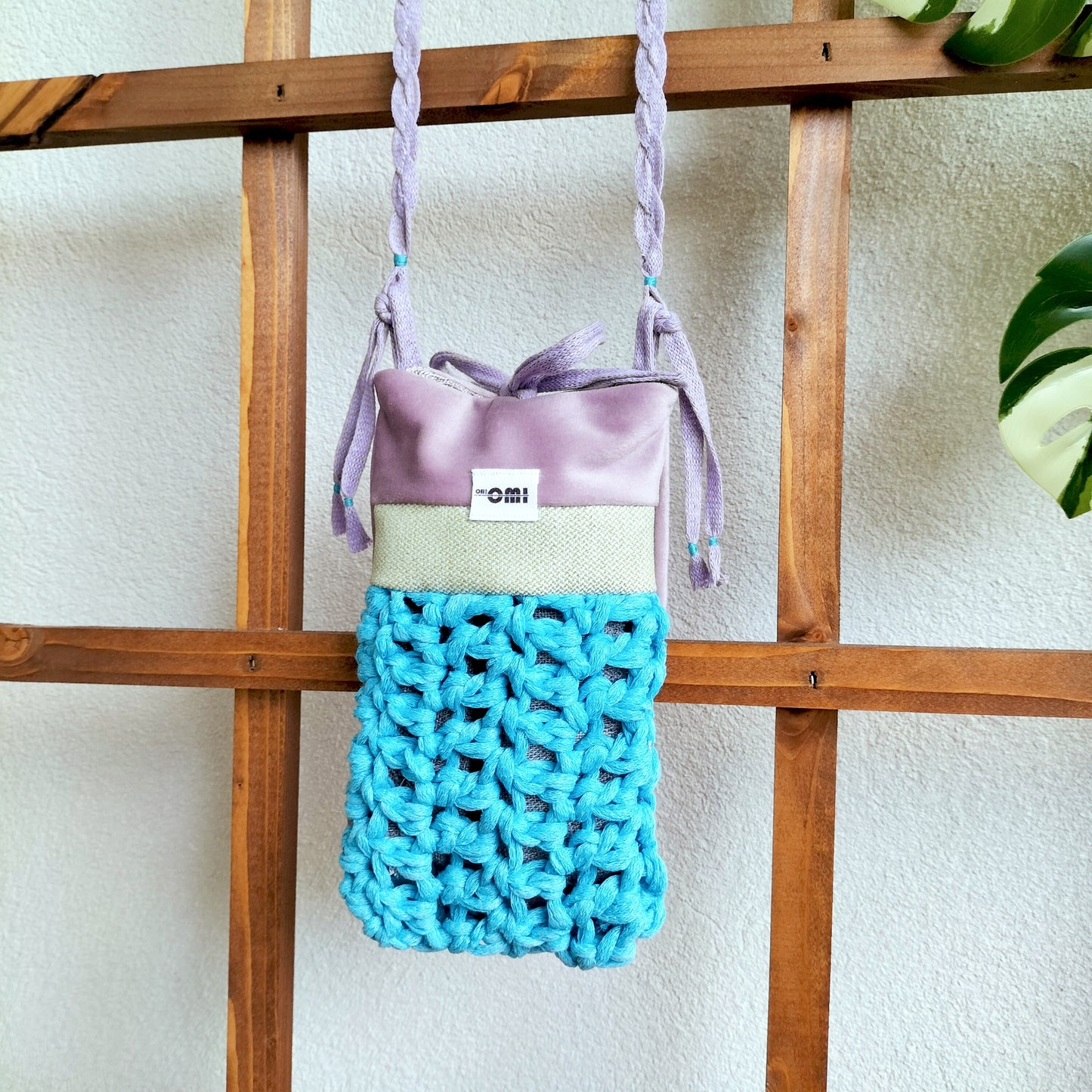 Glasses Cover Blues & Violet & Green Crochet