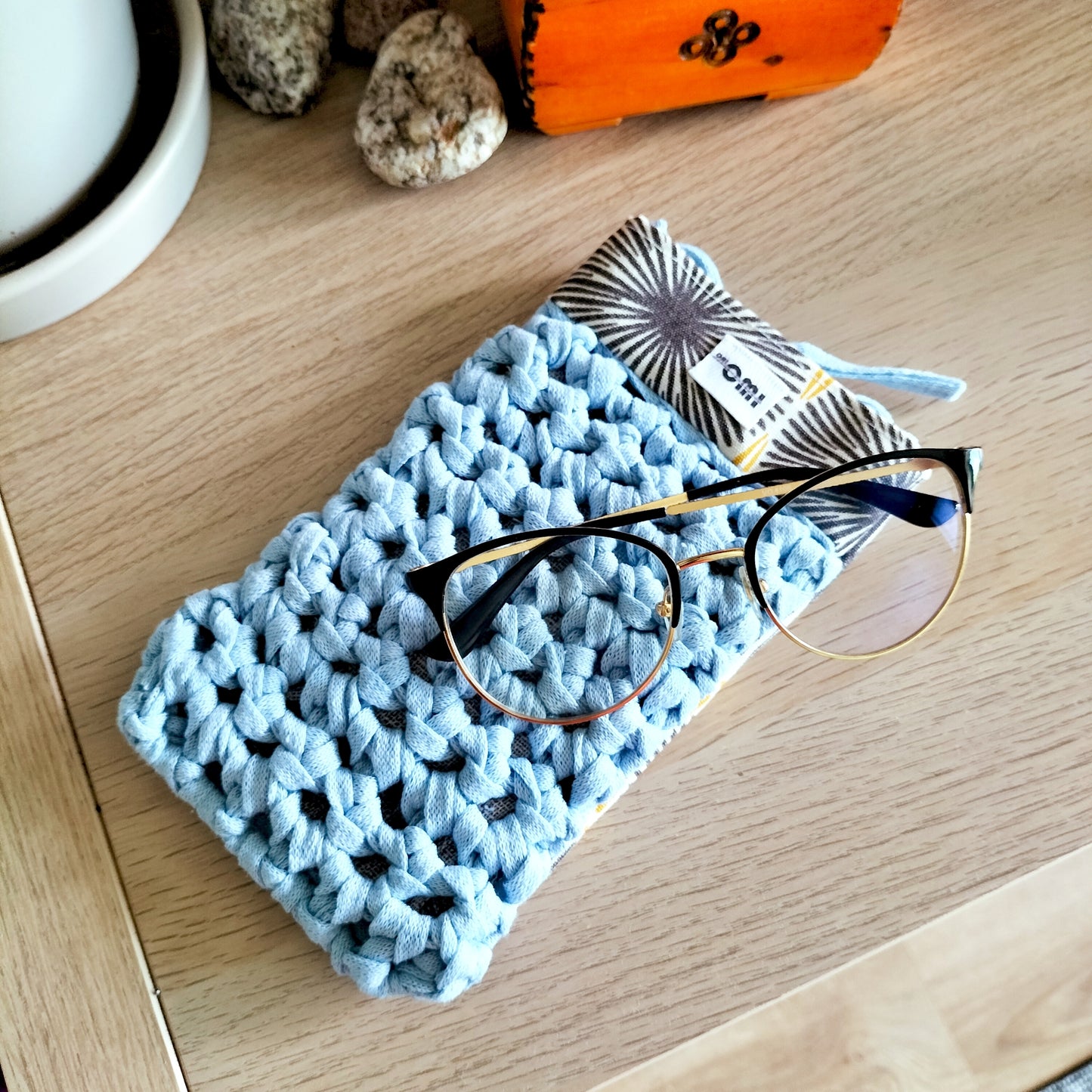 Glasses Cover Sky Blue & Sun
