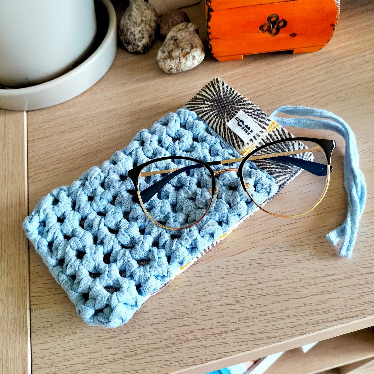 Glasses Cover Sky Blue & Sun