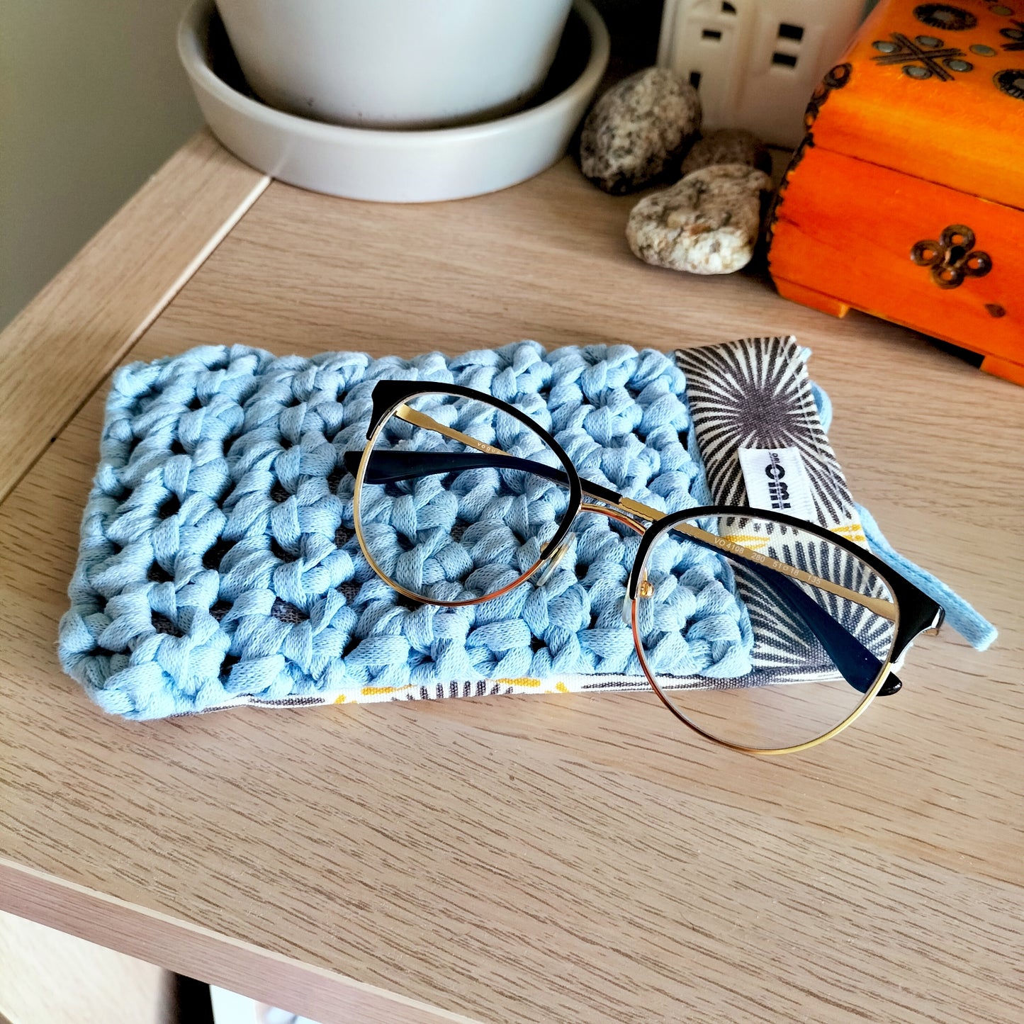 Glasses Cover Sky Blue & Sun