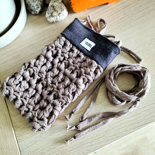 Glasses Cover Brown Crochet