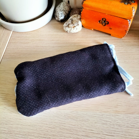 Glasses Cover Gray & Blue Crochet