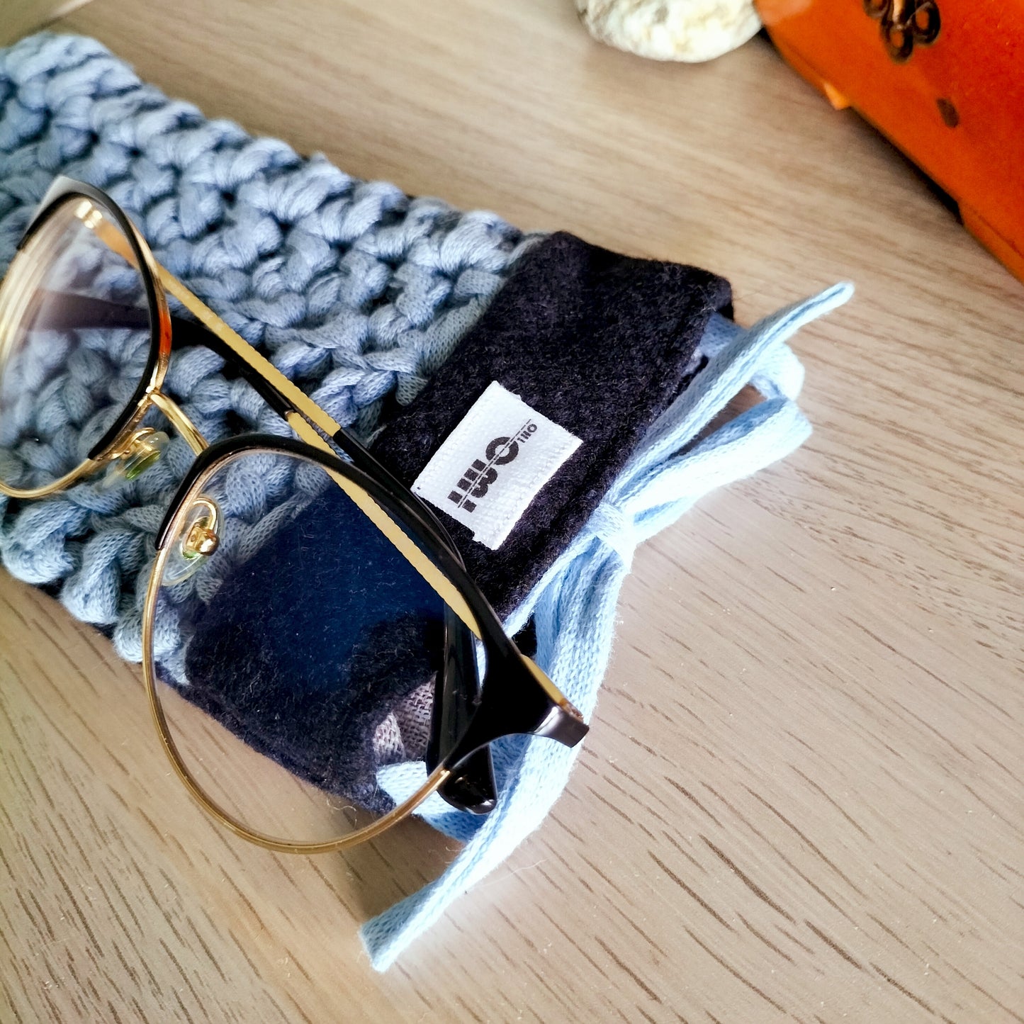 Glasses Cover Gray & Blue