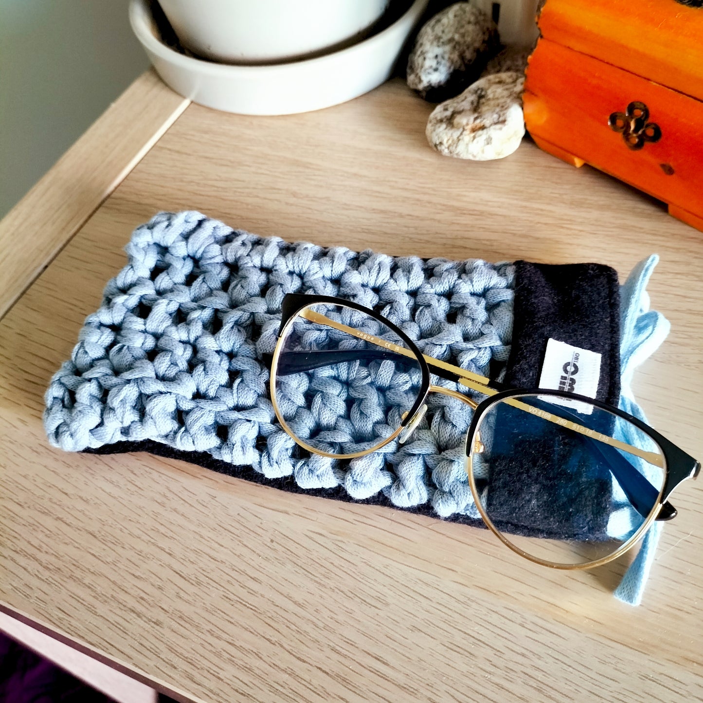 Glasses Cover Gray & Blue
