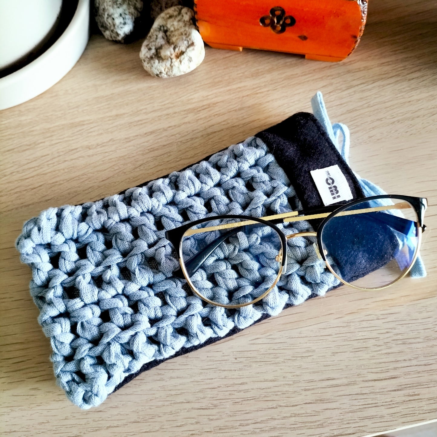 Glasses Cover Gray & Blue