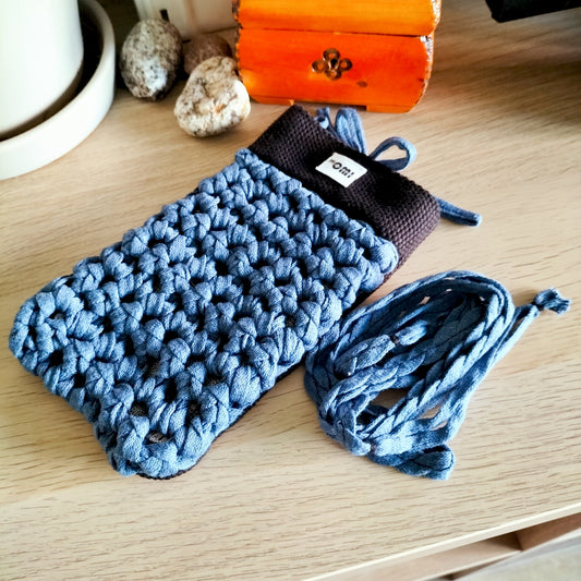Glasses Cover Navy Crochet