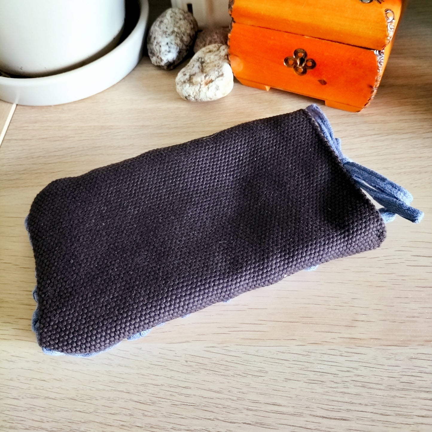 Glasses Cover Navy Crochet