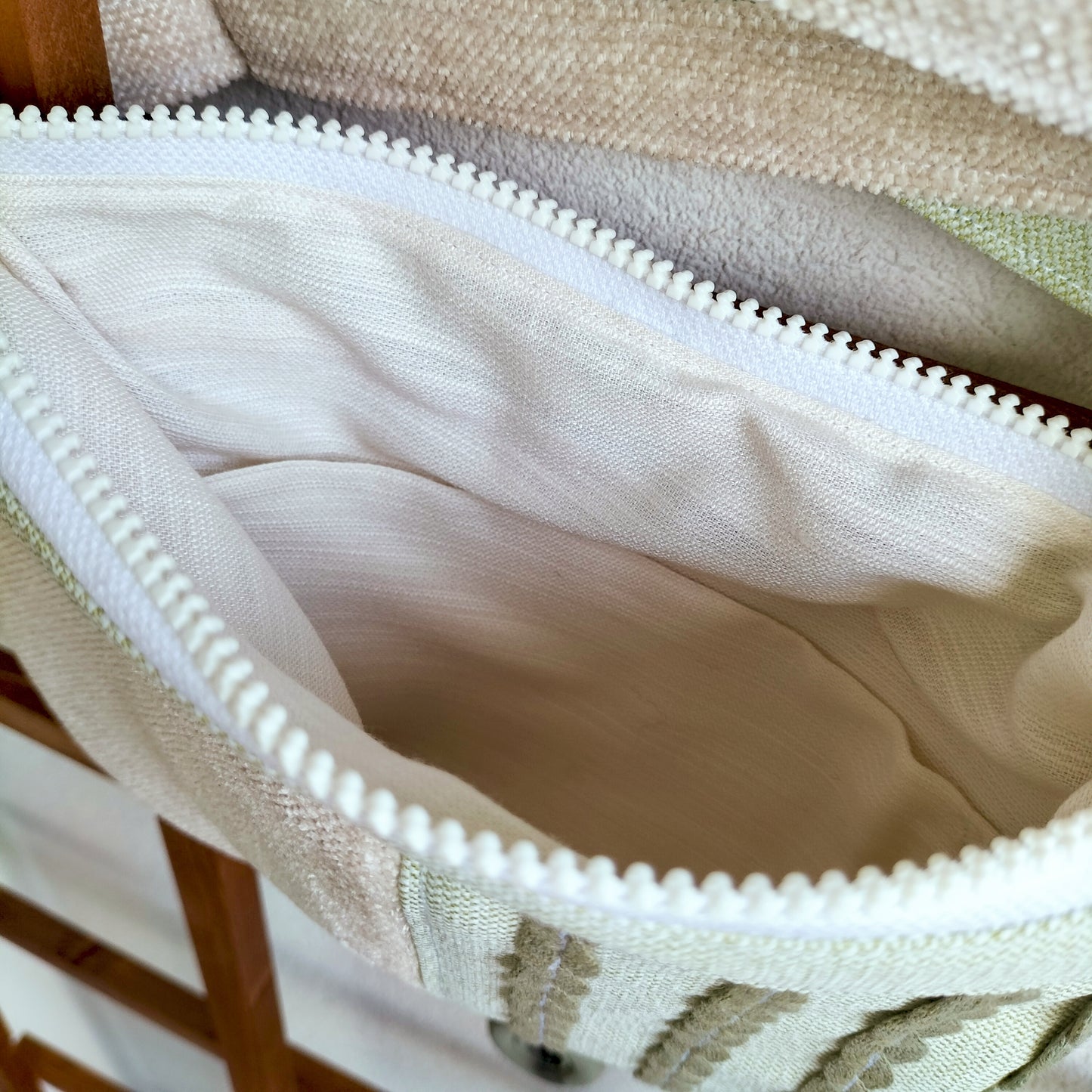 Bum Bag Green & Beige Deco