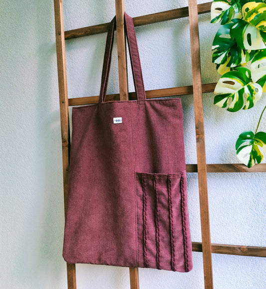 Big Tote Bag Burgundy