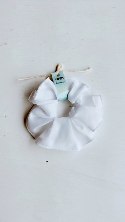 Keskikokoinen hiusdonitsi, valkoinen, kierrätetty