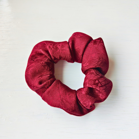 Quiet Luxe- Small 100% Silk Scrunchie Upcycled