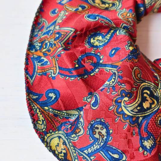 Medium 100% Silk Scrunchie Upcycled