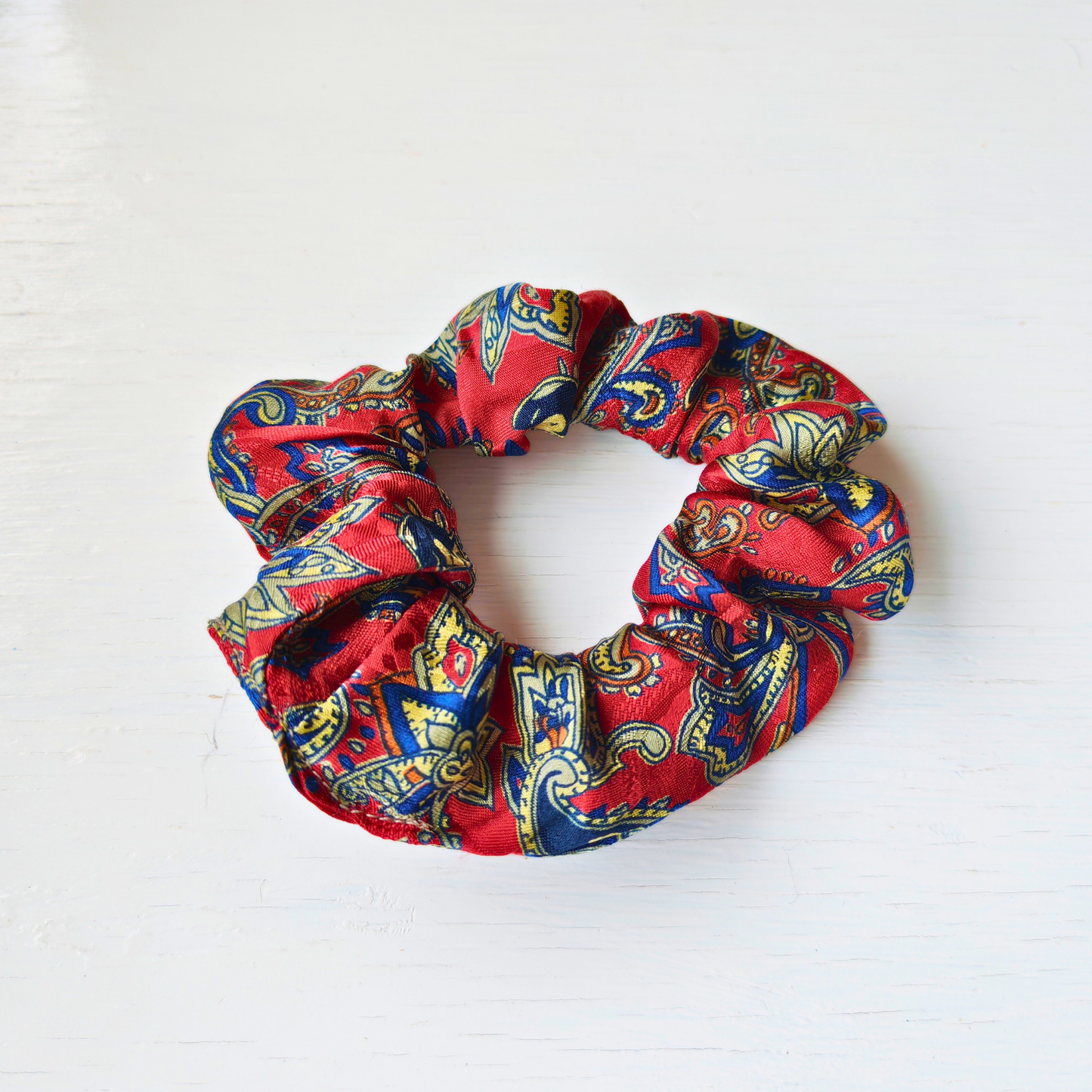 Velvet Hours - Small 100% Silk Scrunchie Upcycled