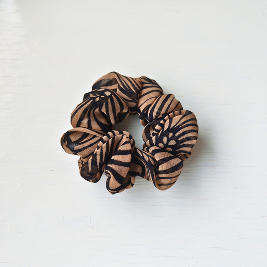 Chocolate Cloud - Medium Scrunchie Upcycled