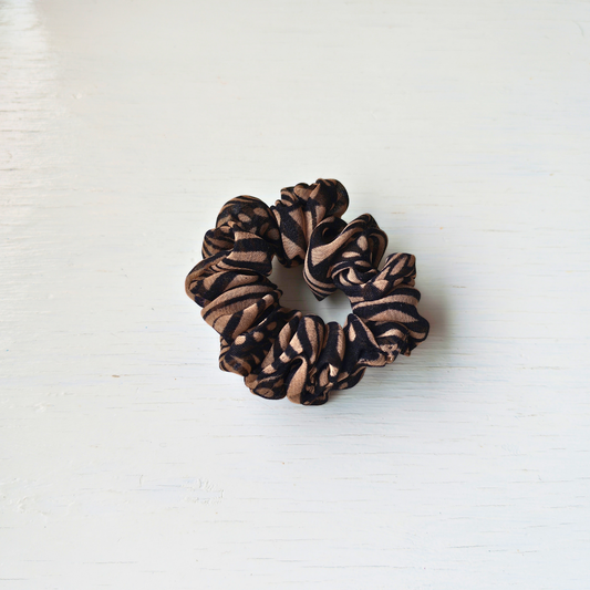 Chocolate Cloud - Small Scrunchie Upcycled