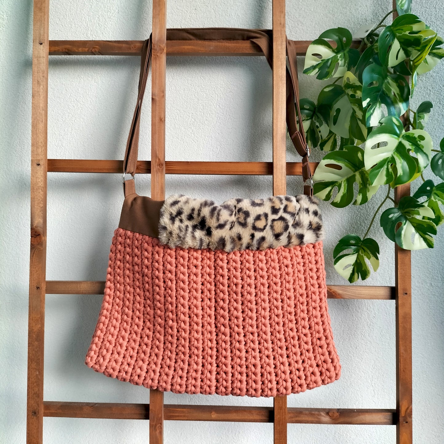 Tote Bag Leopard & Orange