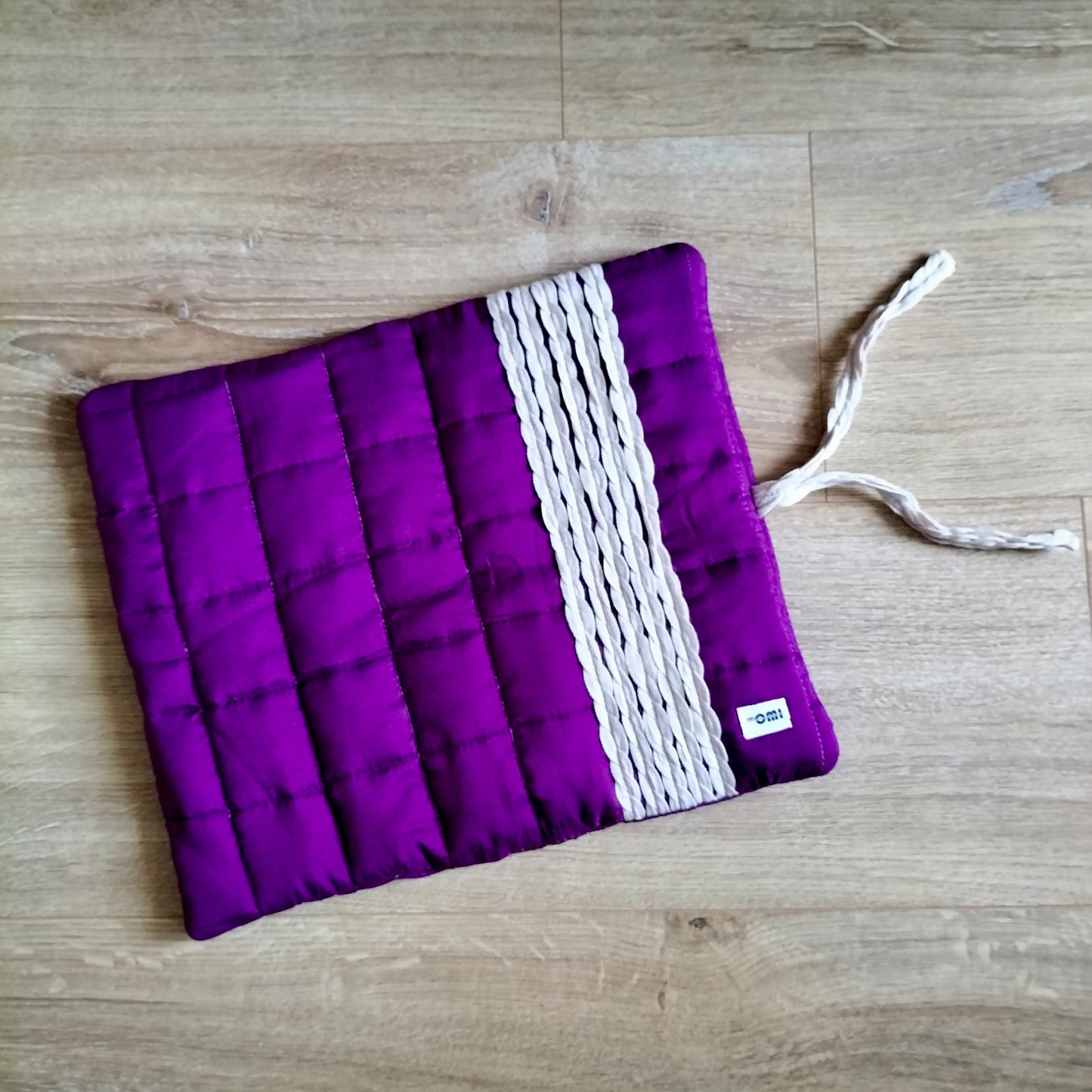Dog Travel Mat Purple & Beige XS