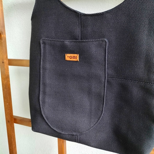 Handmade Tote Bag Boho Black