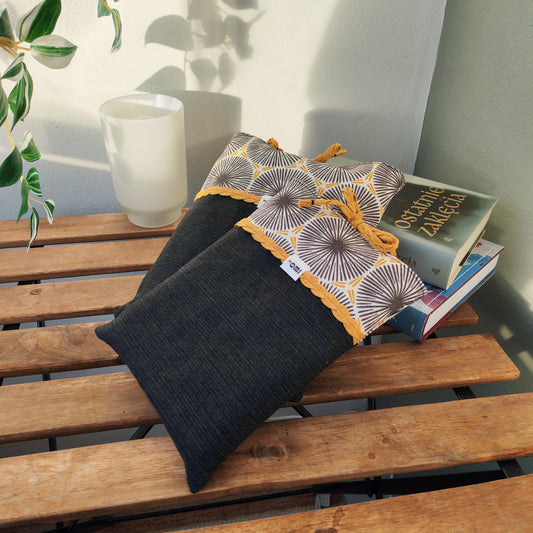 Book Sleeve Set – Upcycled Two-Piece Book Protection