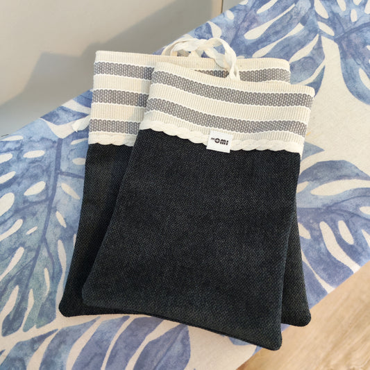 Book Sleeve Set – Upcycled Two-Piece Book Protection
