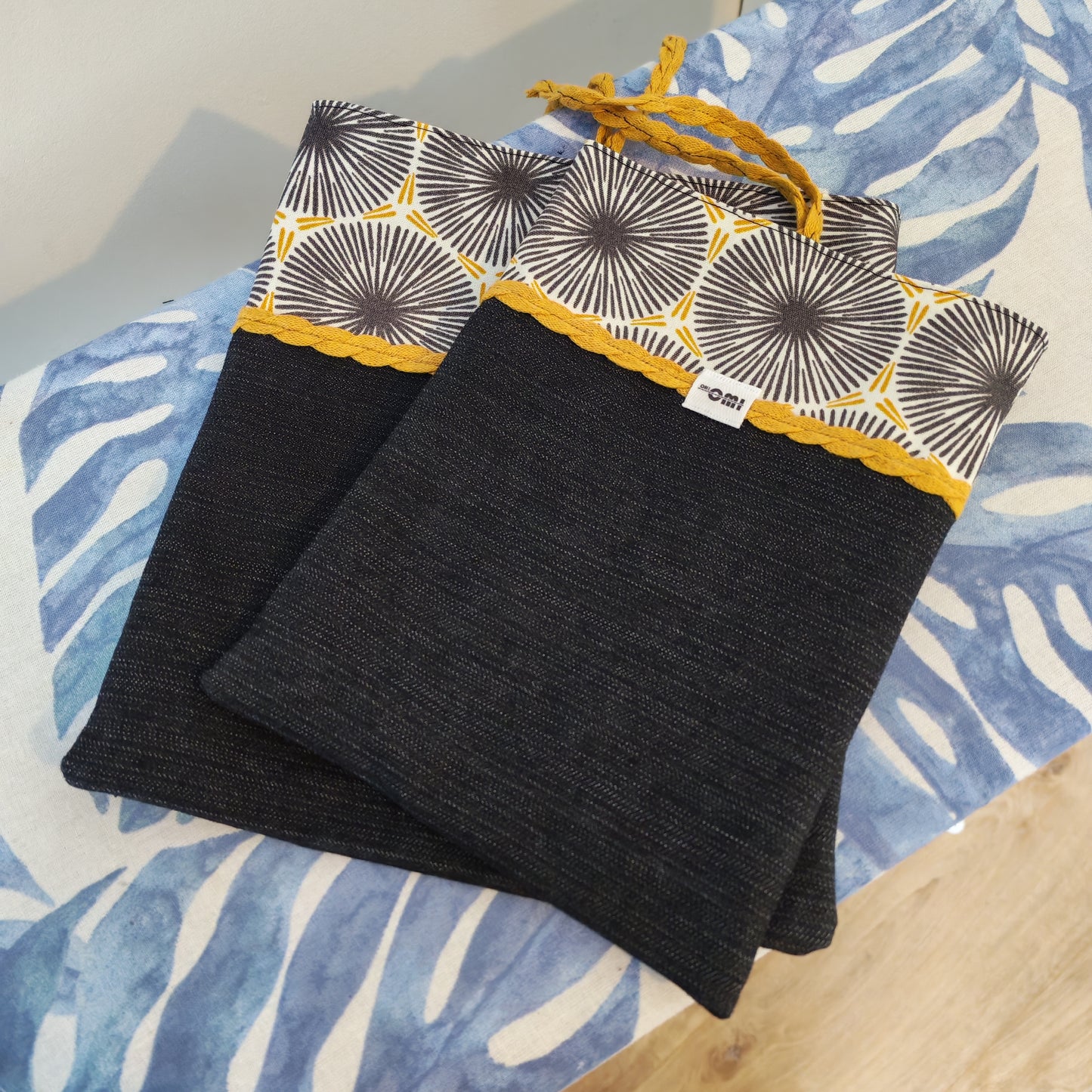 Book Sleeve Set – Upcycled Two-Piece Book Protection