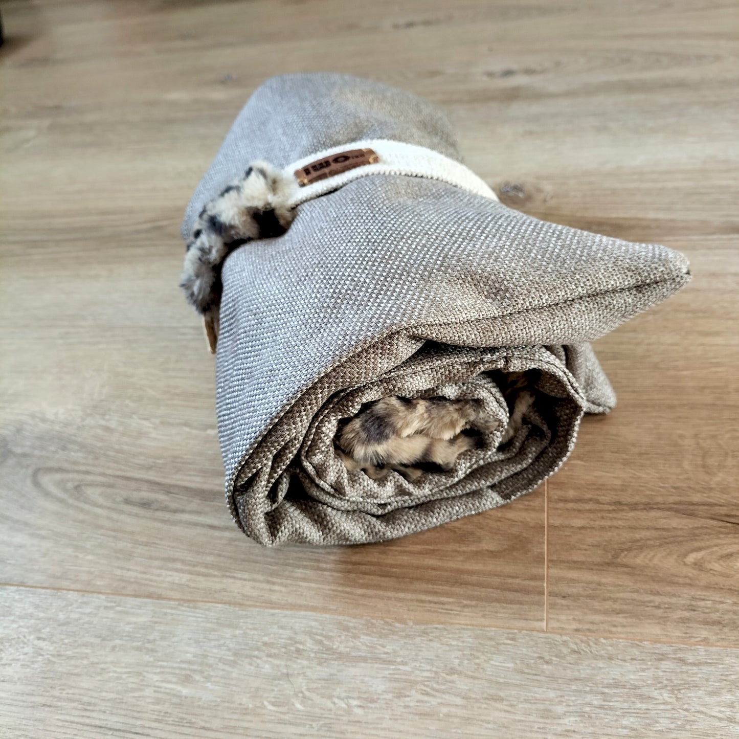 Dog Travel Mat Leopard & Earth Brown M/L