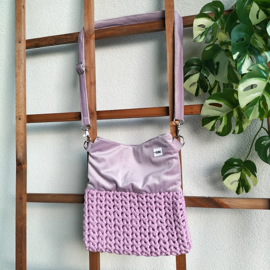 Small Violet Crochet Bag