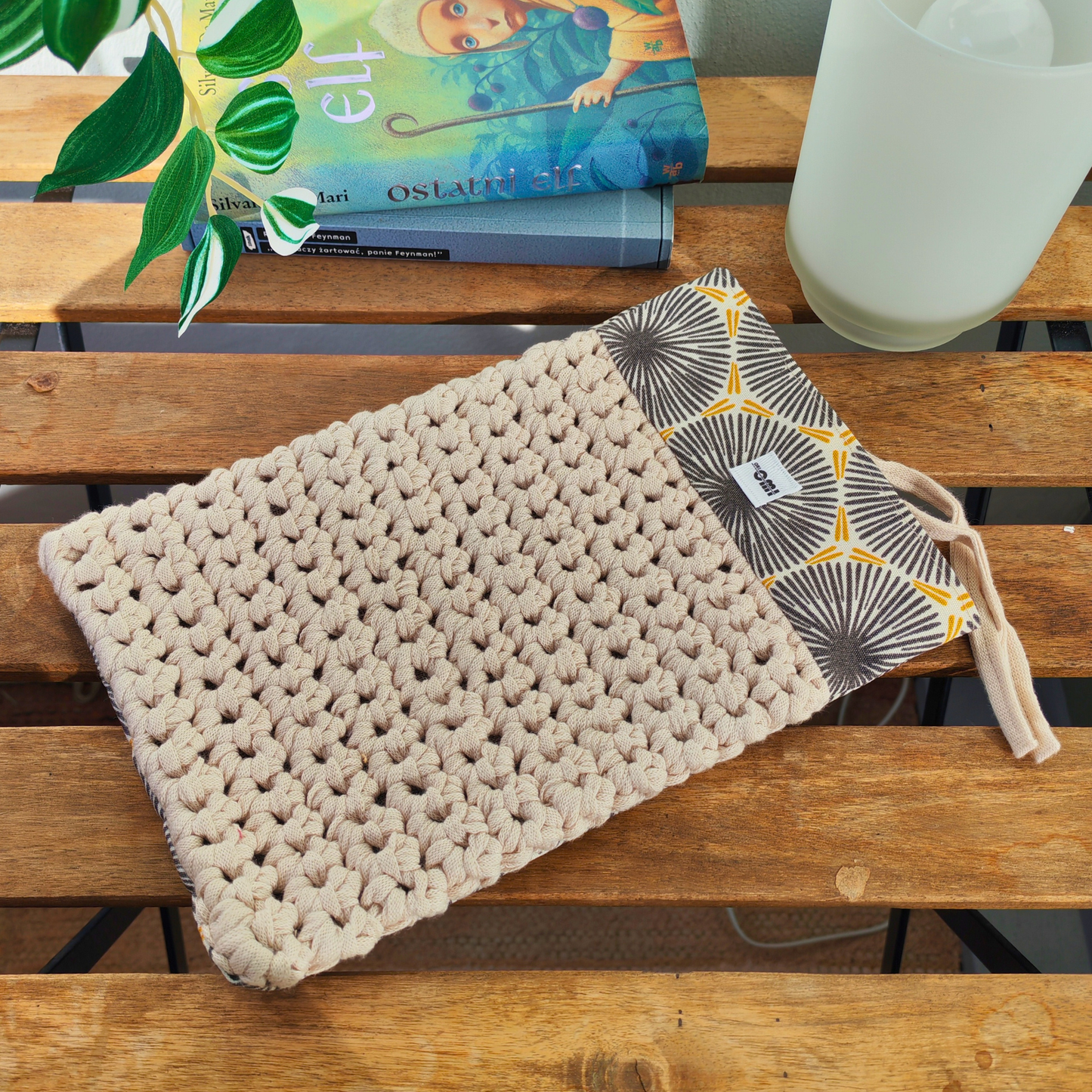 Book Cover: Boho Crochet Book Sleeve