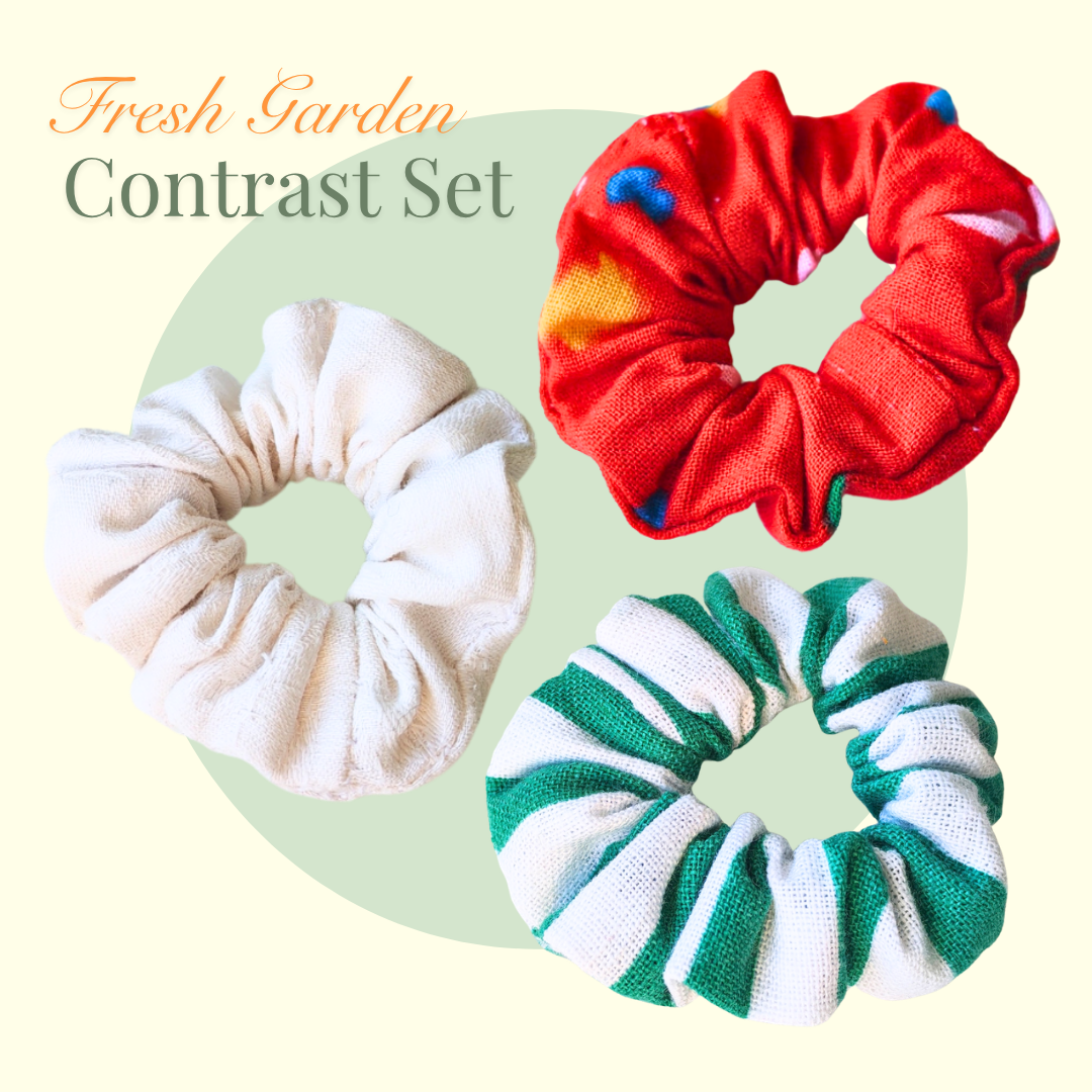 Scrunchie Mini Cotton (SET OF 3)