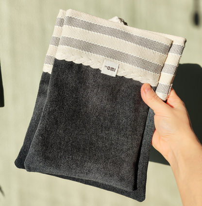 Book Sleeve Set – Upcycled Two-Piece Book Protection