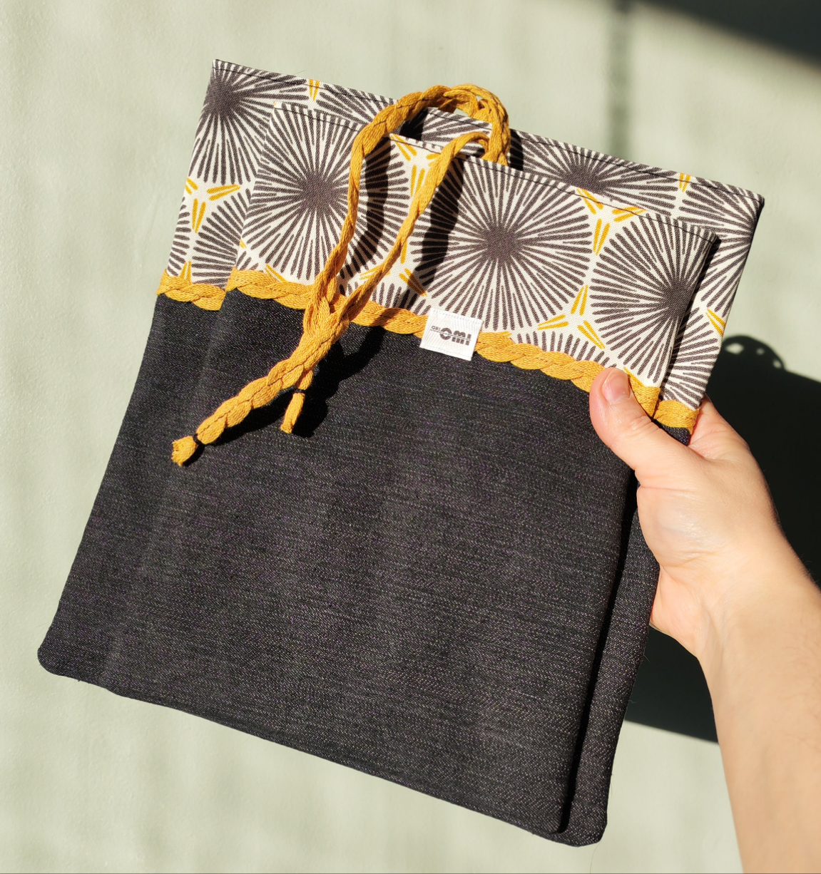 Book Sleeve Set – Upcycled Two-Piece Book Protection