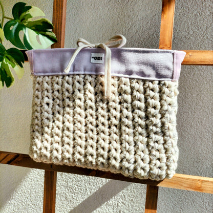 Book Cover Violet & Beige