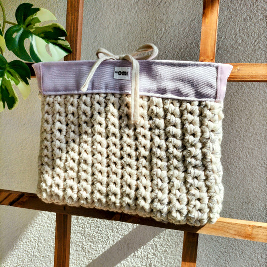 Book Cover Violet & Beige