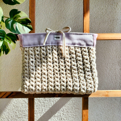 Book Cover Violet & Beige