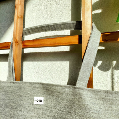 Tote Bag Gray Crochet