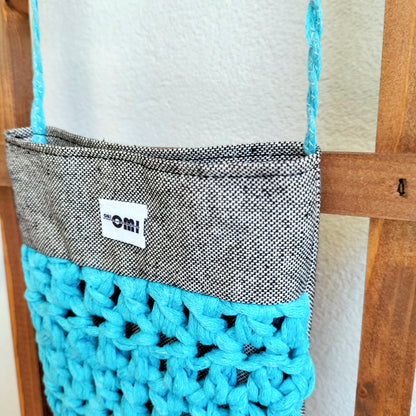 Mini Bag Blue & Grey