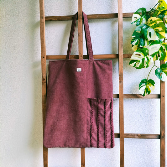 Big Tote Bag Burgundy