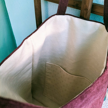 Big Tote Bag Burgundy