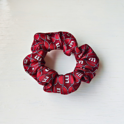 The Gentleman - Mini 100% Silk Scrunchie Upcycled