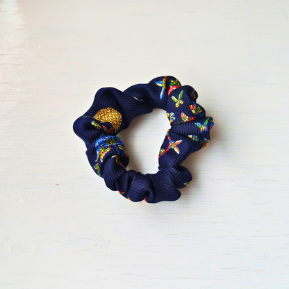 Thw Last Summer - Mini 100% Silk Scrunchie Upcycled