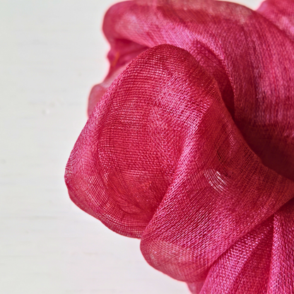 Soft Cloud - Medium 100% Silk Scrunchie Upcycled