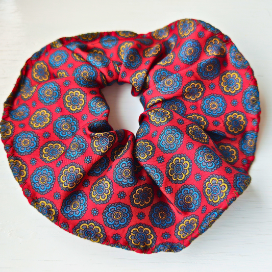 Medium 100% Silk Scrunchie Upcycled