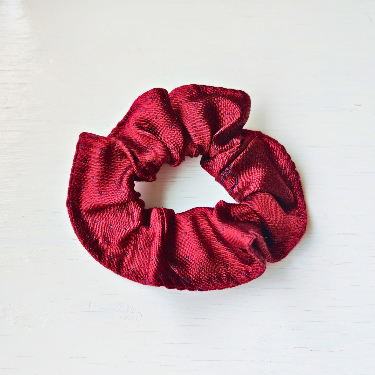 The Lounge Small 100% Silk Scrunchie Upcycled