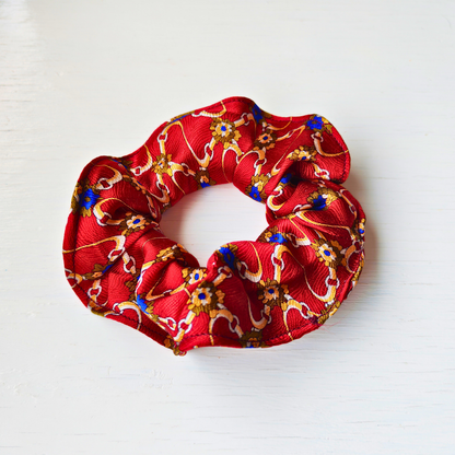 Faded Glory - Small 100% Silk Scrunchie Upcycled