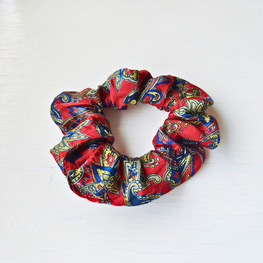 Velvet Hours - Small 100% Silk Scrunchie Upcycled