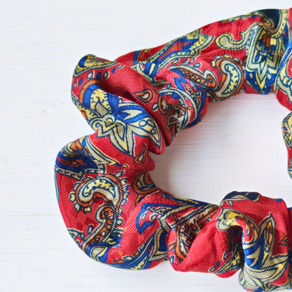 Velvet Hours - Small 100% Silk Scrunchie Upcycled